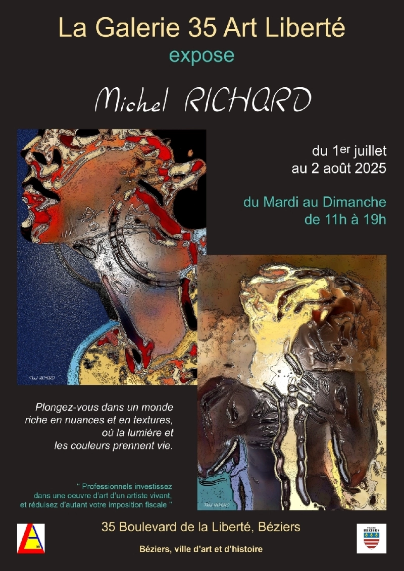 Mon exposition à Béziers du 1er juillet au 2 août